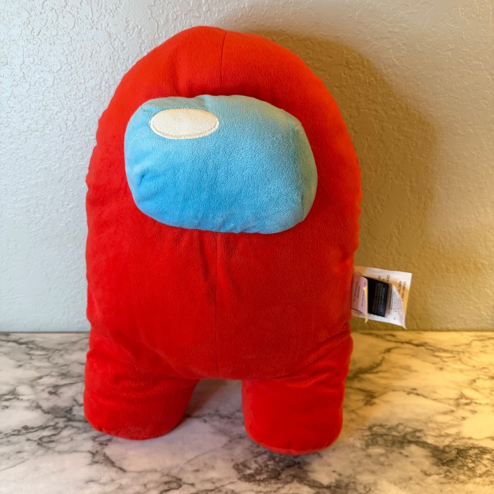 Among Us Red Crewmate Plush Toy Innersloth Jay Franco Video Game Large Plushie